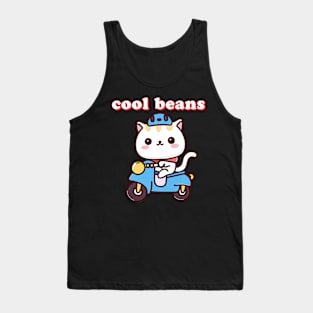 Cool Beans Cute Kawaii Cat Tank Top